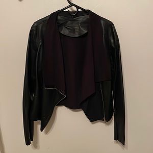 Blank NYC black leather jacket - large